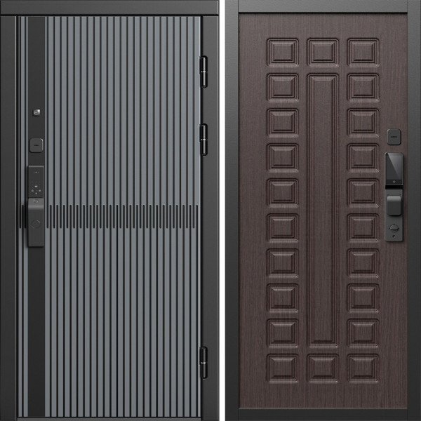 Входная дверь Termo-Door Смарт Граунд Серая Патина - Престиж венге