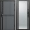 Входная дверь Termo-Door Смарт Граунд Серая Патина - Зеркало бетон темный