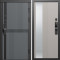 Входная дверь Termo-Door Смарт Граунд Серая Патина - Зеркало Люмис Капучино