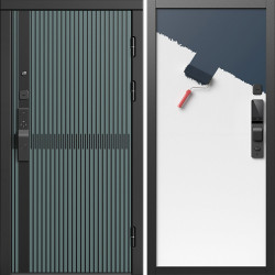 Входная дверь Termo-Door Смарт Граунд Велютто Верде - Гладкая Панель Под Покраску (грунт)