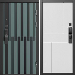 Входная дверь Termo-Door Смарт Граунд Велютто Верде - Горизонт белый