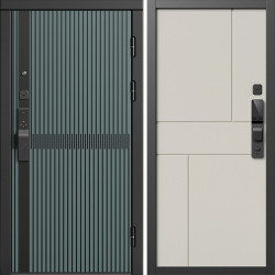 Входная дверь Termo-Door Смарт Граунд Велютто Верде - Горизонт Слоновая кость