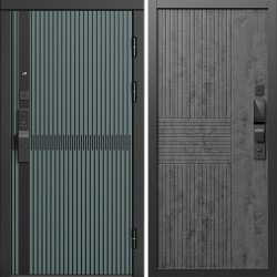 Входная дверь Termo-Door Смарт Граунд Велютто Верде - Мастино Бетон темный