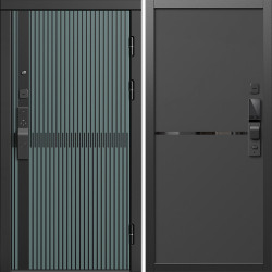 Входная дверь Termo-Door Смарт Граунд Велютто Верде - Нео Black