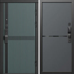 Входная дверь Termo-Door Смарт Граунд Велютто Верде - Нео Графит