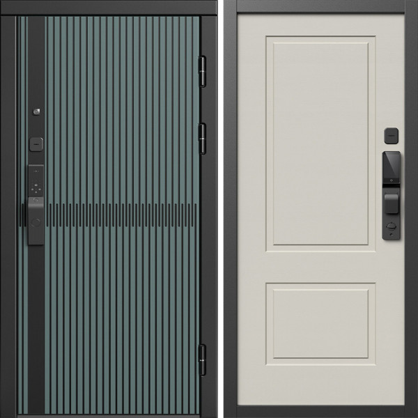 Входная дверь Termo-Door Смарт Граунд Велютто Верде - Нео Классика Слоновая Кость