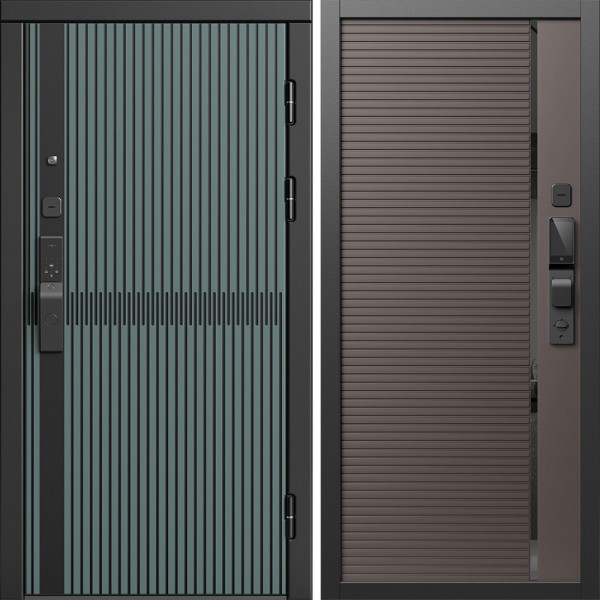 Входная дверь Termo-Door Смарт Граунд Велютто Верде - Порте Шоколад