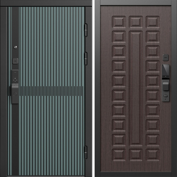 Входная дверь Termo-Door Смарт Граунд Велютто Верде - Престиж венге