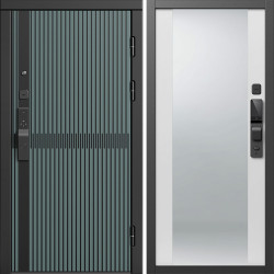 Входная дверь Termo-Door Смарт Граунд Велютто Верде - Зеркало белый софт