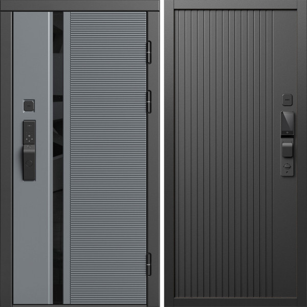 Входная дверь Termo-Door Смарт Каскад - Флэт Черный кварц