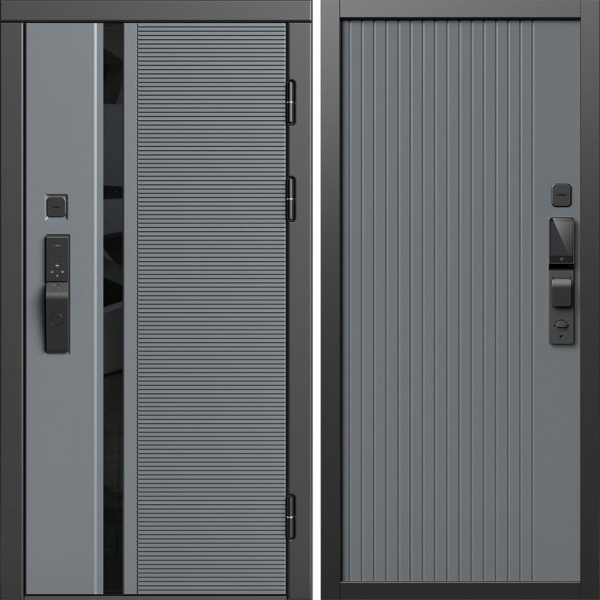 Входная дверь Termo-Door Смарт Каскад - Флэт Grey софт