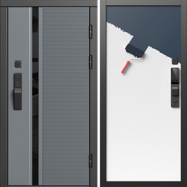 Входная дверь Termo-Door Смарт Каскад - Гладкая Панель Под Покраску (грунт)