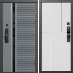 Входная дверь Termo-Door Смарт Каскад - Горизонт белый