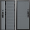 Входная дверь Termo-Door Смарт Каскад - Горизонт Grey софт