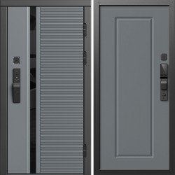 Входная дверь Termo-Door Смарт Каскад - Гранд Grey софт