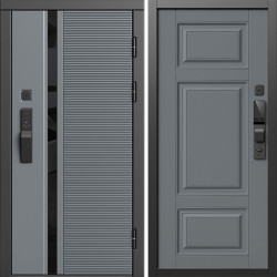 Входная дверь Termo-Door Смарт Каскад - Лион Grey софт