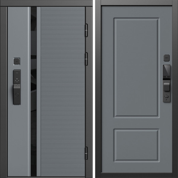 Входная дверь Termo-Door Смарт Каскад - Марсель Grey софт