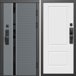 Входная дверь Termo-Door Смарт Каскад - Нео Классика Белый Софт