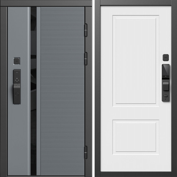 Входная дверь Termo-Door Смарт Каскад - Нео Классика Белый Софт