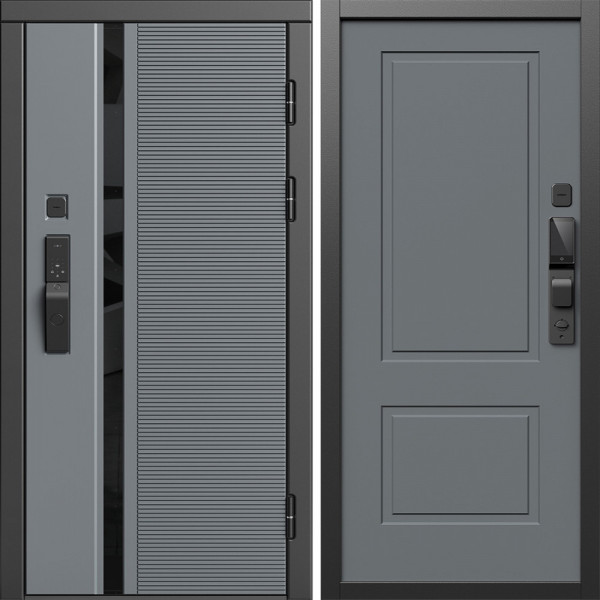Входная дверь Termo-Door Смарт Каскад - Нео Классика Грей Софт