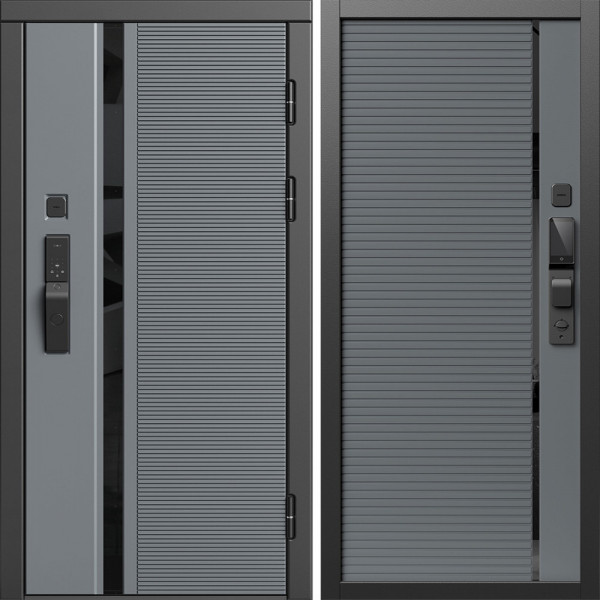 Входная дверь Termo-Door Смарт Каскад - Порте Grey софт