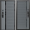 Входная дверь Termo-Door Смарт Каскад - Порте Grey софт