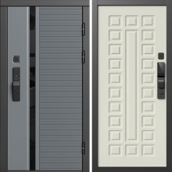 Входная дверь Termo-Door Смарт Каскад - Престиж бежевый матовый
