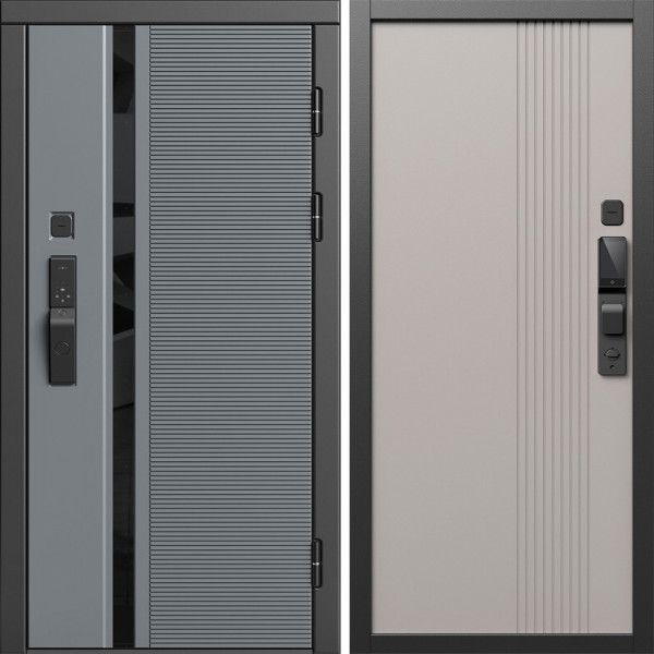 Входная дверь Termo-Door Смарт Каскад - Страйп Капучино