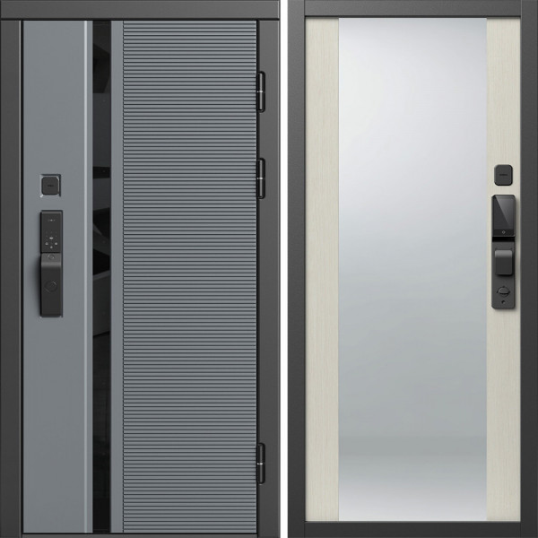 Входная дверь Termo-Door Смарт Каскад - Зеркало лиственница