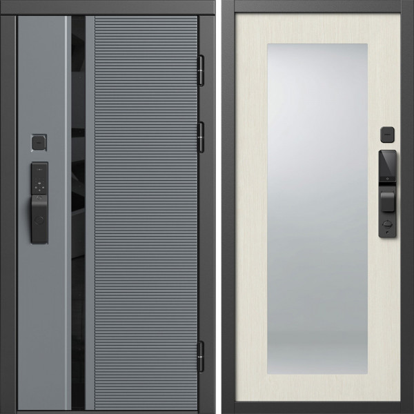 Входная дверь Termo-Door Смарт Каскад - Зеркало Триумф лиственница