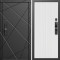 Входная дверь Termo-Door Смарт Лучи Блэк - Флэт Белый софт