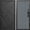 Входная дверь Termo-Door Смарт Лучи Блэк - Флэт Grey софт