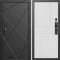 Входная дверь Termo-Door Смарт Лучи Блэк - Горизонт белый