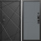 Входная дверь Termo-Door Смарт Лучи Блэк - Горизонт Grey софт