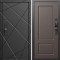 Входная дверь Termo-Door Смарт Лучи Блэк - Марсель Шоколад