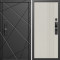 Входная дверь Termo-Door Смарт Лучи Блэк - Страйп Слоновая Кость