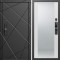 Входная дверь Termo-Door Смарт Лучи Блэк - Зеркало белый софт