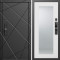 Входная дверь Termo-Door Смарт Лучи Блэк - Зеркало Триумф Белый софт