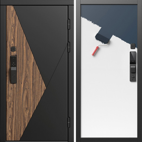 Входная дверь Termo-Door Смарт Матрикс - Гладкая Панель Под Покраску (грунт)