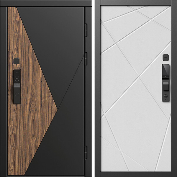 Входная дверь Termo-Door Смарт Матрикс - Лучи белый