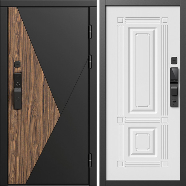 Входная дверь Termo-Door Смарт Матрикс - Мадрид Белый софт