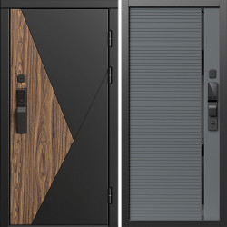 Входная дверь Termo-Door Смарт Матрикс - Порте Grey софт