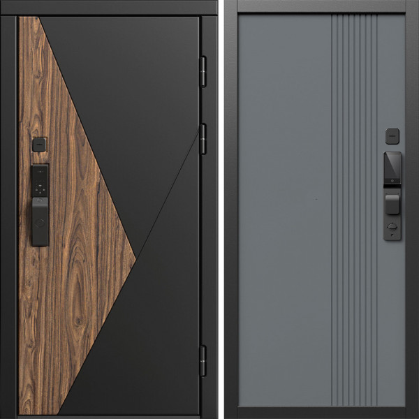 Входная дверь Termo-Door Смарт Матрикс - Страйп Грей Софт