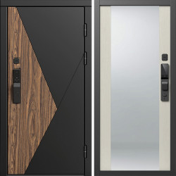 Входная дверь Termo-Door Смарт Матрикс - Зеркало лиственница