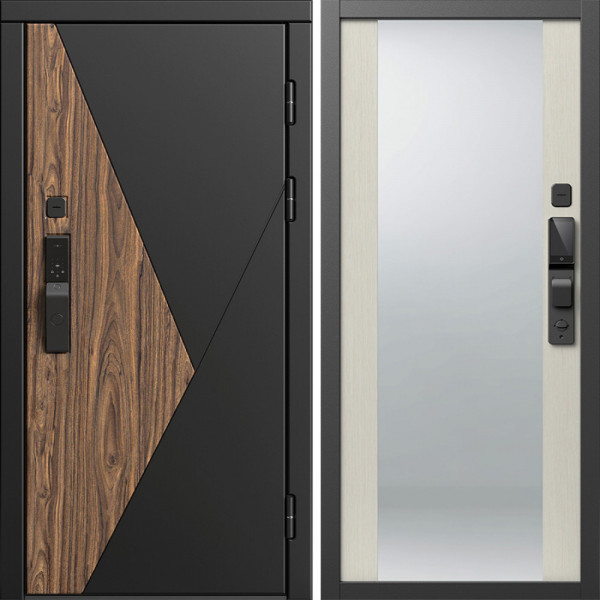 Входная дверь Termo-Door Смарт Матрикс - Зеркало лиственница