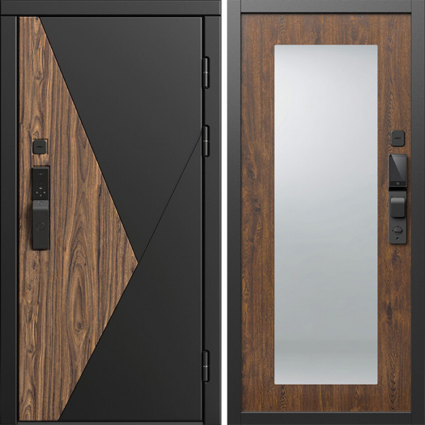Входная дверь Termo-Door Смарт Матрикс - Зеркало Триумф дуб