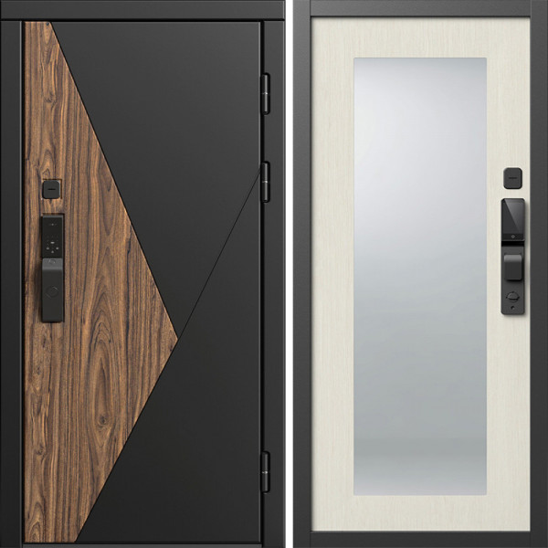 Входная дверь Termo-Door Смарт Матрикс - Зеркало Триумф лиственница