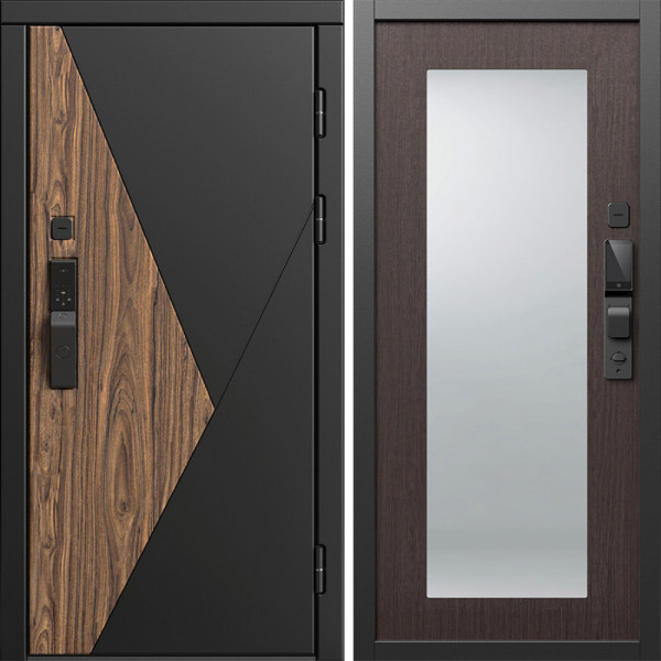 Входная дверь Termo-Door Смарт Матрикс - Зеркало Триумф венге