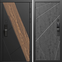 Входная дверь Termo-Door Смарт Нова - Лучи бетон темный