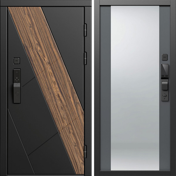 Входная дверь Termo-Door Смарт Нова - Зеркало Grey Софт